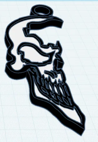 Móc khóa đầu lâu ngầu (Cool Skull Keychain) - Image 1