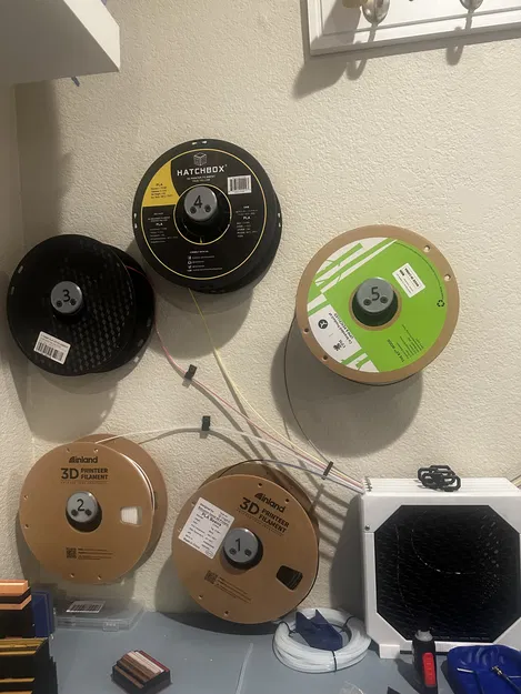 Nắp giữ cuộn filament có đánh số (Remix) - Image 2