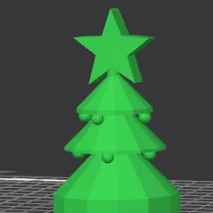 Cây thông Noel đơn giản kèm vài món trang trí