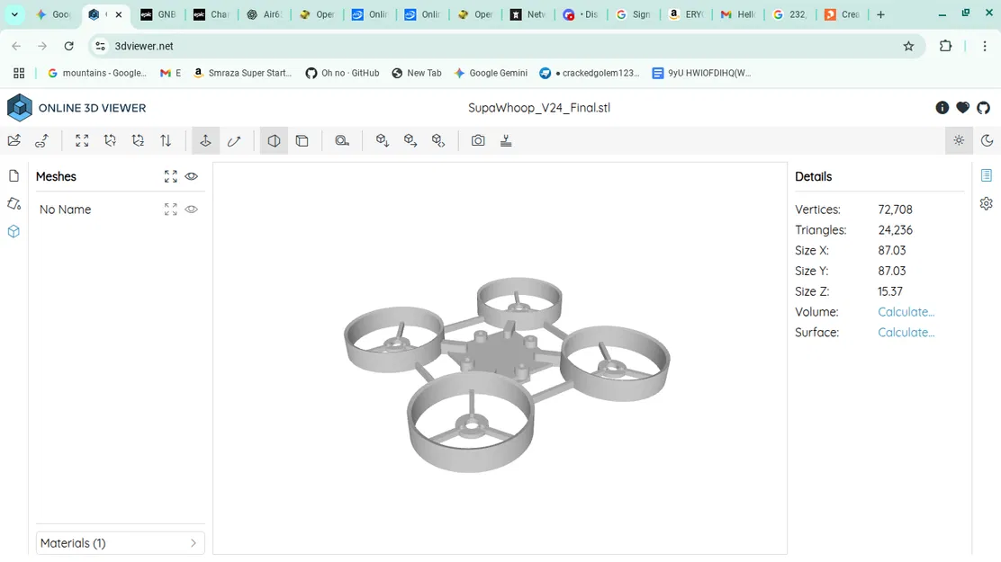 Khung a air65 frame (75mm Whoop) – Supa-Whoop V24 nâng cấp - Image 4