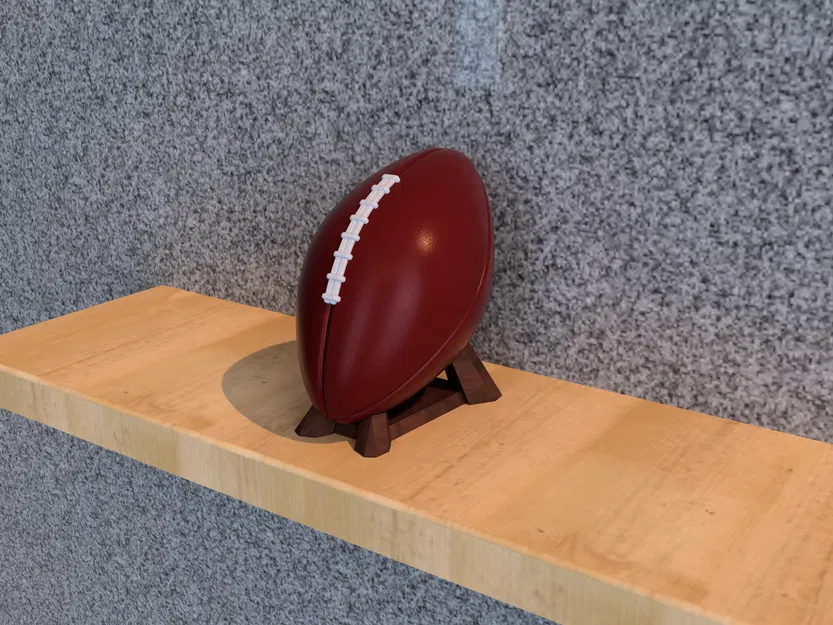 Bóng bầu dục Mỹ (American Football) – model 3D kích thước chuẩn - Image 1