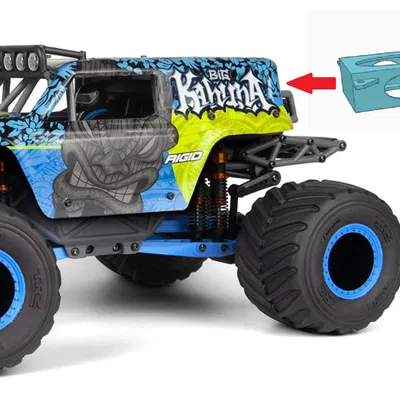 HPI Mini King Flux Ford Bronco Big Kahuna 4400 - Khoang pin lớn hơn