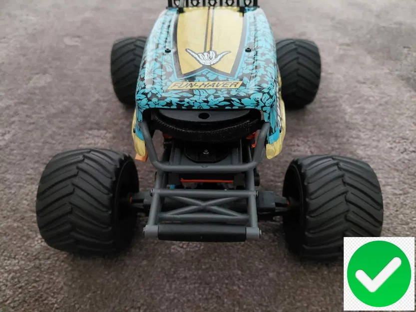 HPI Mini King Flux Ford Bronco Big Kahuna 4400 - Khoang pin lớn hơn - Image 9