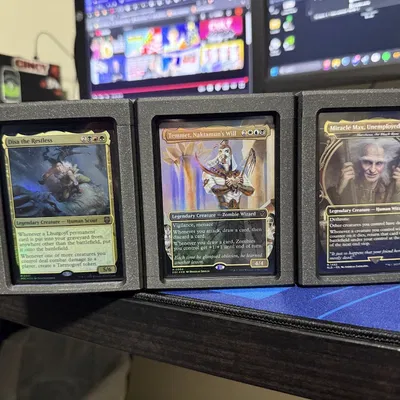 Hộp Deck Commander MTG Nam Châm, Cửa Sổ Toploader Trưng Commander