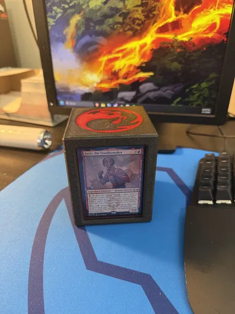 Hộp Deck Commander MTG Nam Châm, Cửa Sổ Toploader Trưng Commander - Image 10