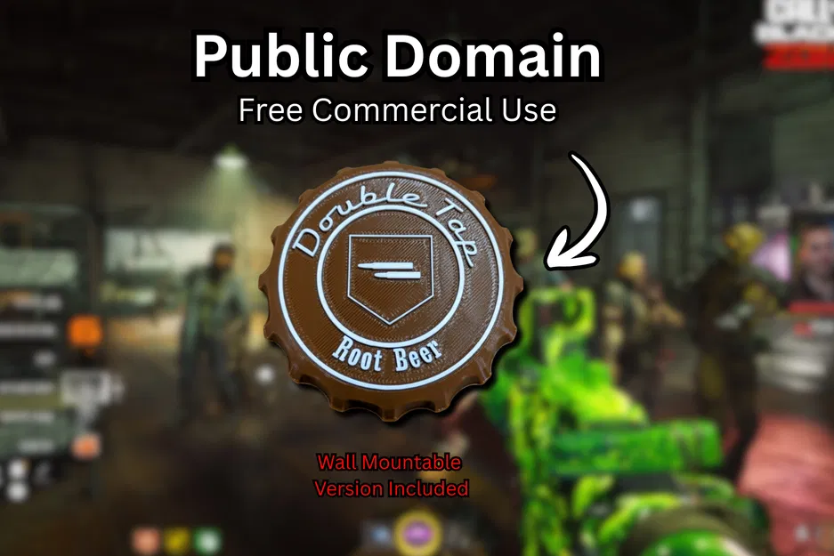 Trưng bày nắp chai Double Tap Root Beer (COD) – Call of Duty Zombies - Image 1