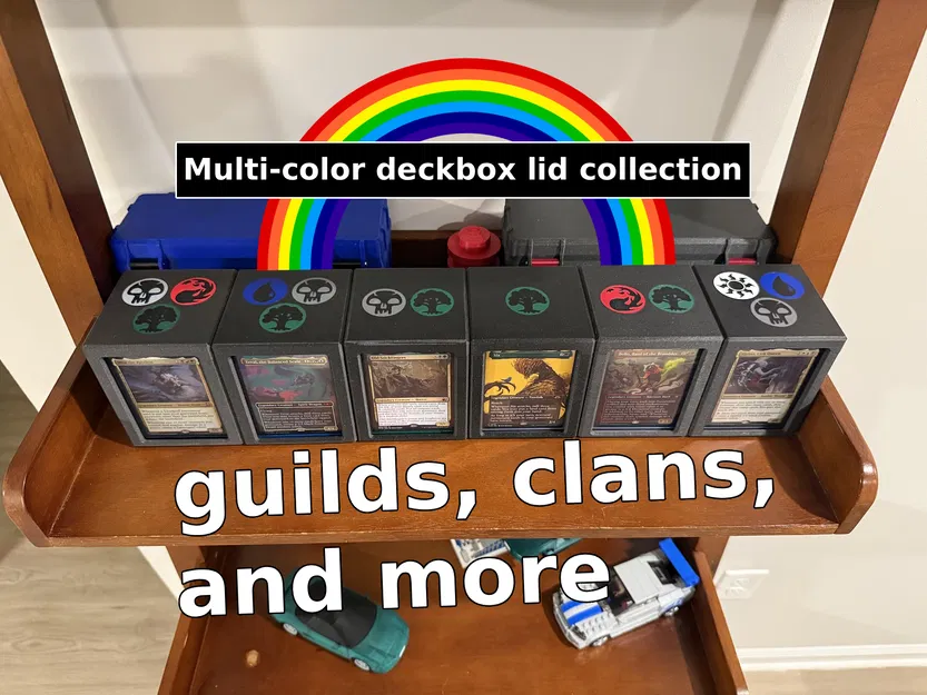 Bộ sưu tập nắp phối màu cho hộp Commander MTG nam châm, cửa sổ toploader - Image 1