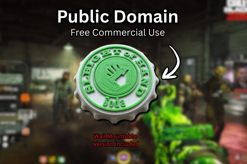 Trưng Bày Nắp Chai Soda Sleight of Hand (Call of Duty Zombies) - Image 1