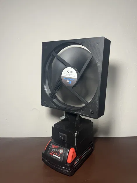 Quạt hút khói hàn dùng pin Milwaukee M18 - STL + STEP - Image 1