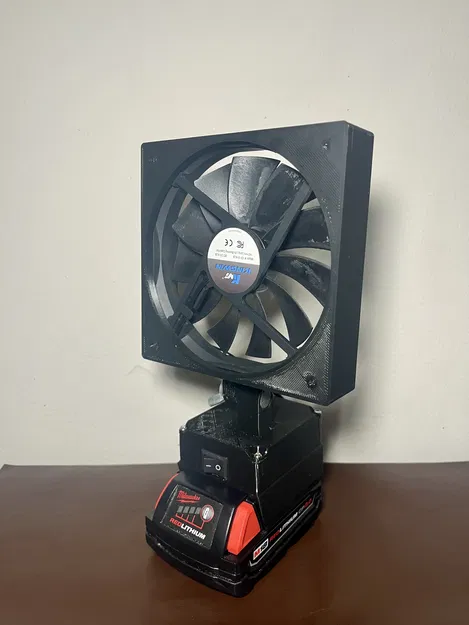 Quạt hút khói hàn dùng pin Milwaukee M18 - STL + STEP - Image 2