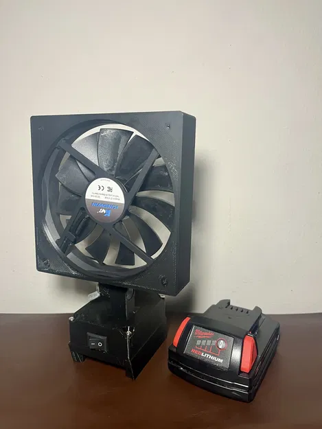 Quạt hút khói hàn dùng pin Milwaukee M18 - STL + STEP - Image 3