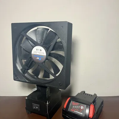 Quạt hút khói hàn dùng pin Milwaukee M18 - STL + STEP