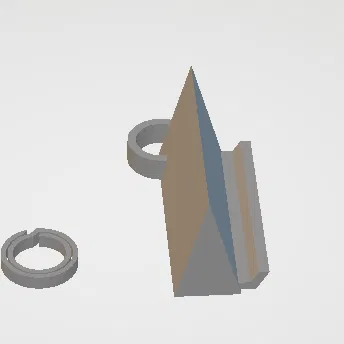 Giá đỡ điện thoại móc khóa cơ bản (Basic Keyring Phone Stand)