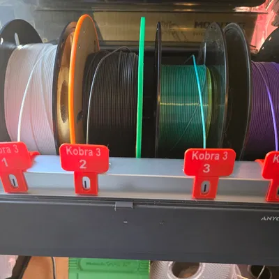 Nhãn Slot Anycubic Kobra S1 Ace Pro 1-8 (.3mf, 2 màu)