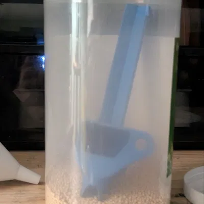 Muỗng xúc dạng phễu Silica Gel có tay cầm