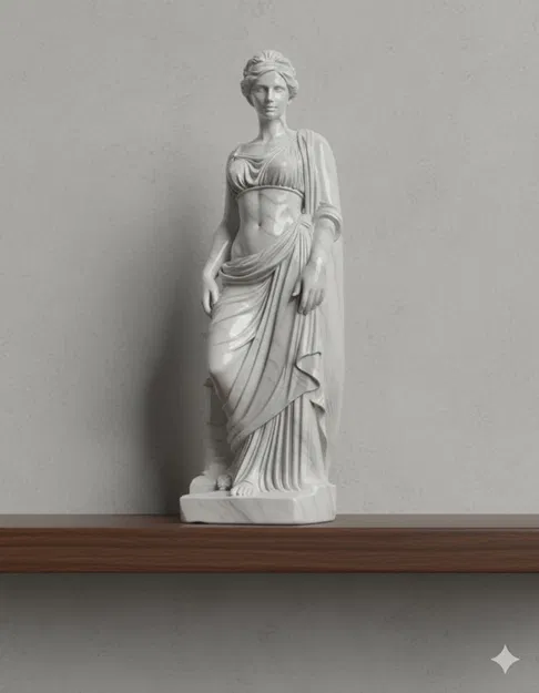 Tượng cô gái trẻ xinh đẹp phong cách Hy Lạp 2 - Image 1