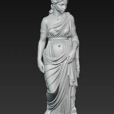 Tượng cô gái trẻ xinh đẹp phong cách Hy Lạp 3
