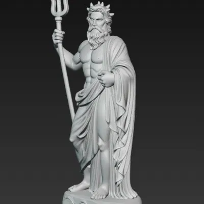 Tượng Poseidon – Vị thần của biển cả