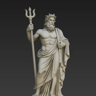 Tượng Poseidon – Vị thần của biển cả