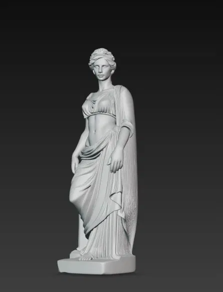 Tượng cô gái trẻ xinh đẹp phong cách Hy Lạp 2 - Image 3