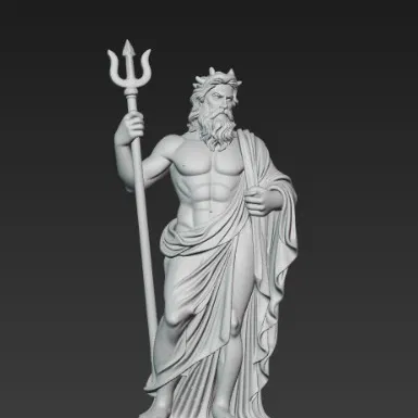 Tượng Poseidon – Vị thần của biển cả