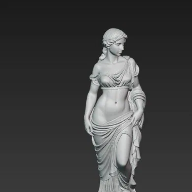 Tượng cô gái trẻ xinh đẹp phong cách Hy Lạp