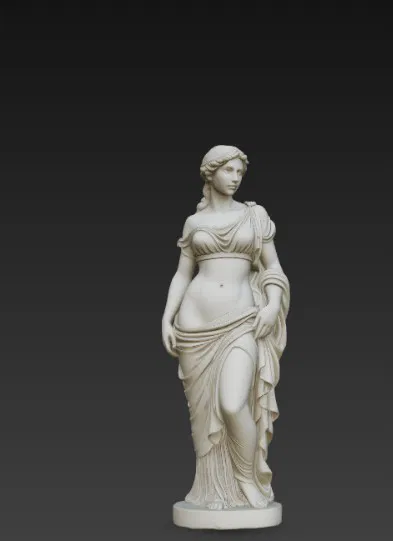 Tượng cô gái trẻ xinh đẹp phong cách Hy Lạp - Image 4