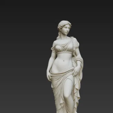 Tượng cô gái trẻ xinh đẹp phong cách Hy Lạp