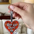 Rock & Roll Queen: Bộ Khay Trang Sức & Móc Khóa Guitar Trái Tim - Thumbnail 2