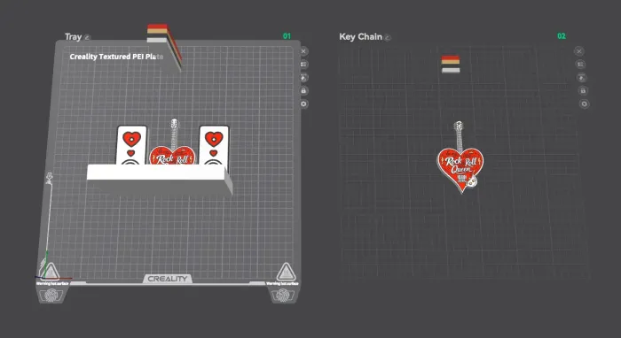 Rock & Roll Queen: Bộ Khay Trang Sức & Móc Khóa Guitar Trái Tim - Image 5