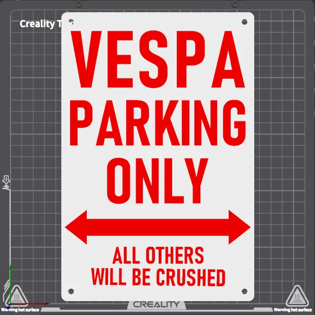 Biển Trang Trí Tường Vespa Parking Only - Logo Poster Cổ Điển - Image 2