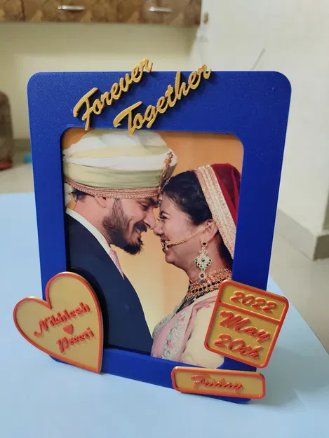 Khung ảnh cá nhân hoá STL – Thông tin bé sơ sinh / Quà tặng cặp đôi - Image 2