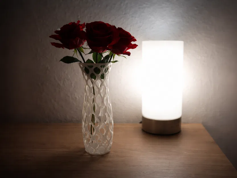 Bình Hoa Lattice Organic – Decor Tối Giản - Image 1