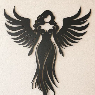 Trang trí tường Angel Woman