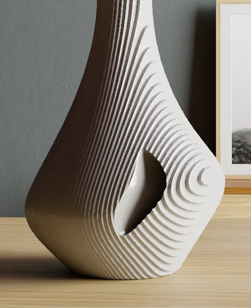 Bình hoa “create curves” (Vase from « create curves ») - Image 2