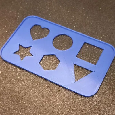 Stencil tô màu – hình khối đơn giản