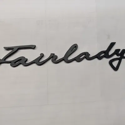 Emblem Fairlady chữ viết tay cho Datsun Roadster