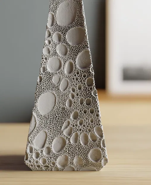 Max displace vase: moon (Bình hoa displacement – Moon) - Image 3