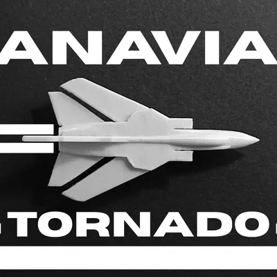 Panavia Tornado micro jet fighter print-in-place & articulated