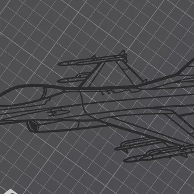Tranh Treo Tường Silhouette General Dynamics F-16 Fighting Falcon