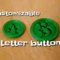 Nút áo chữ cái tùy biến (Customizable letter button) - Thumbnail 1