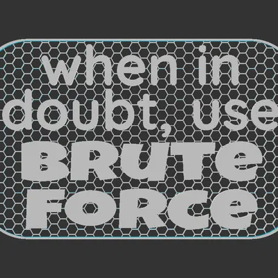 Bảng hiệu “Brute Force sign”