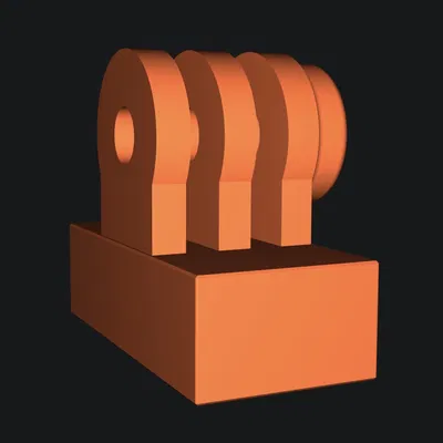 Duplo ActionCam Adapter (Adapter Lego Duplo sang GoPro)