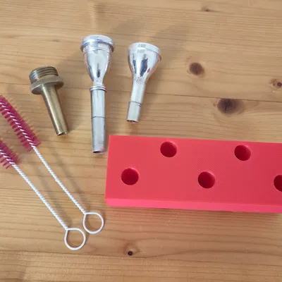 Khay Gridfinity 1x3 đựng mouthpiece trumpet/flugelhorn & phụ kiện vệ sinh