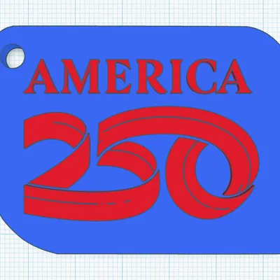 Móc khóa logo America 250