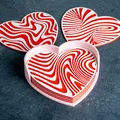 Bộ Lót Ly Ảo Giác Trái Tim (Heart Illusion Coasters) - Thumbnail 1