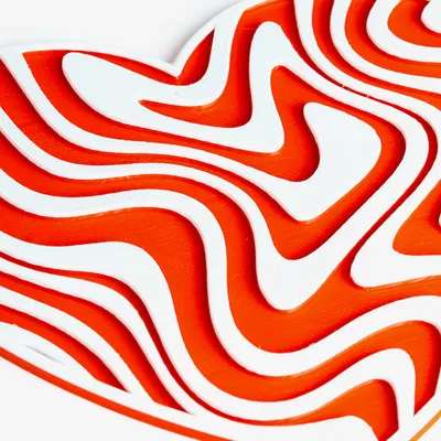 Bộ Lót Ly Ảo Giác Trái Tim (Heart Illusion Coasters)