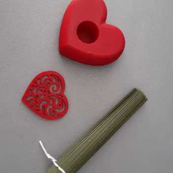 Trái Tim Valentine Kèm Cỏ