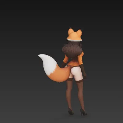 Cô gái sexy trong bộ đồ cáo