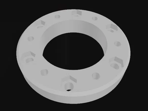 Spacer 16mm chuyển 6x74mm M6 sang 6x70mm M5 lệch 30° - Image 1